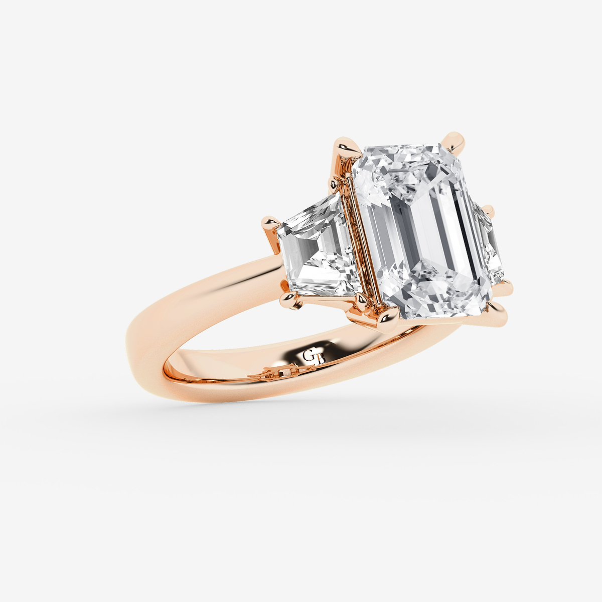 Additional Image 1 for  5 ctw Emerald Lab Grown Diamond Engagement Ring